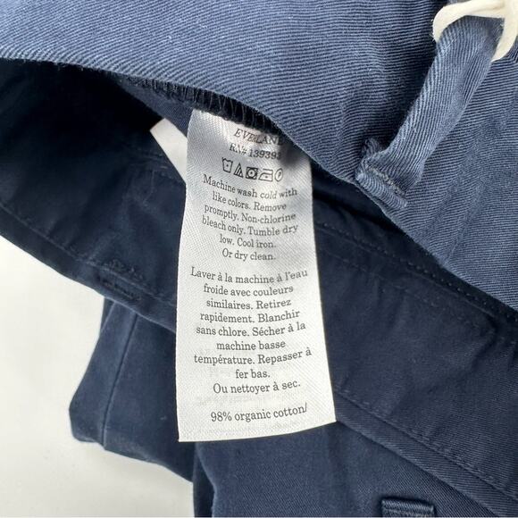 Everlane The Organic Cotton Pleated Chino in deep navy Size 35x30 - Picture 5 of 10